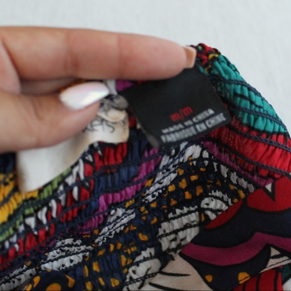 Colorful Strapless Top - Picture 2 of 4